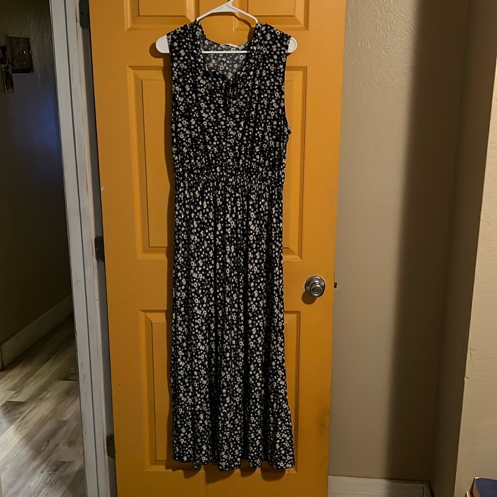 3X SEVEN ISLANDS FLORAL MAXI DRESS XXXL